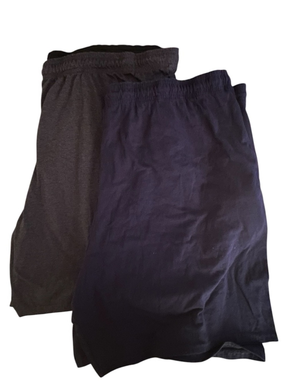 2 pairs of Fruit of the Loom Men's Navy & Gray Athletic Shorts Big & Tall 4X